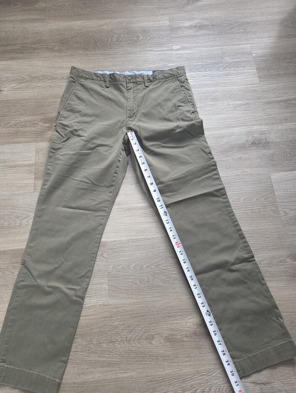 Polo Ralph Lauren, The Polo Chino, Stretch Straight Fit Olive Green Pants Men's - Picture 11 of 11